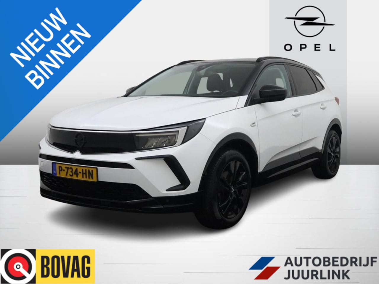 Opel Grandland - 1.2 Turbo Automaat GS Line Trekhaak/Winterpakket/ Camera/Nav/Vc/Ecc/Keyless - AutoWereld.nl