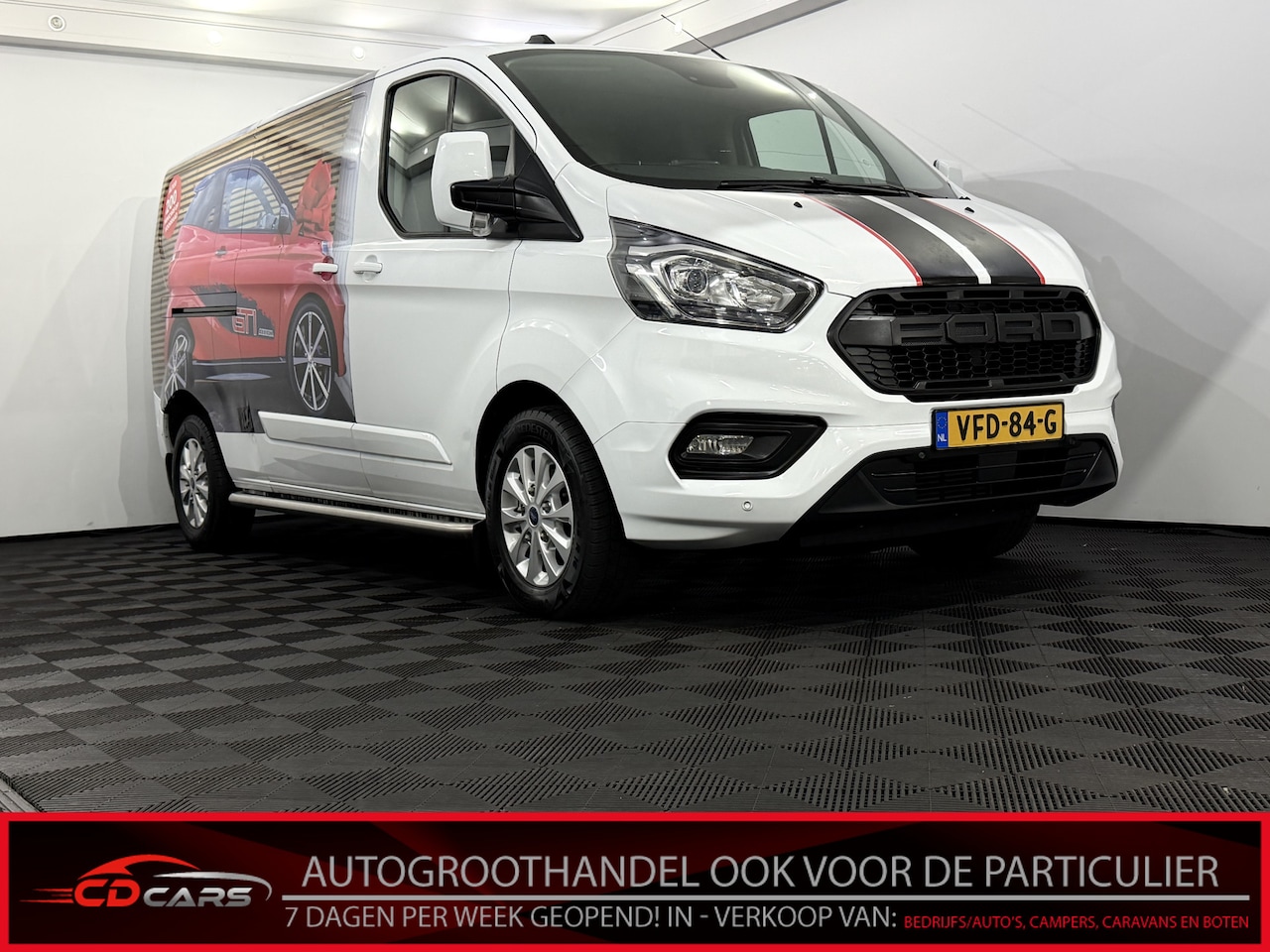 Ford Transit Custom - 300 2.0 TDCI L2H1 Limited Clima, Navi, Parkeersensoren, Apple carplay, Cruise control, Sto - AutoWereld.nl