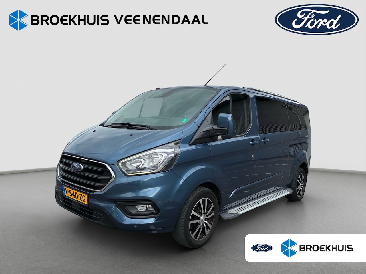 Ford Transit Custom - 300 2.0 170pk TDCI L2H1 Limited DC | Trekhaak | 2x Schuifdeur | Camera | Leder | Stoelverw - AutoWereld.nl