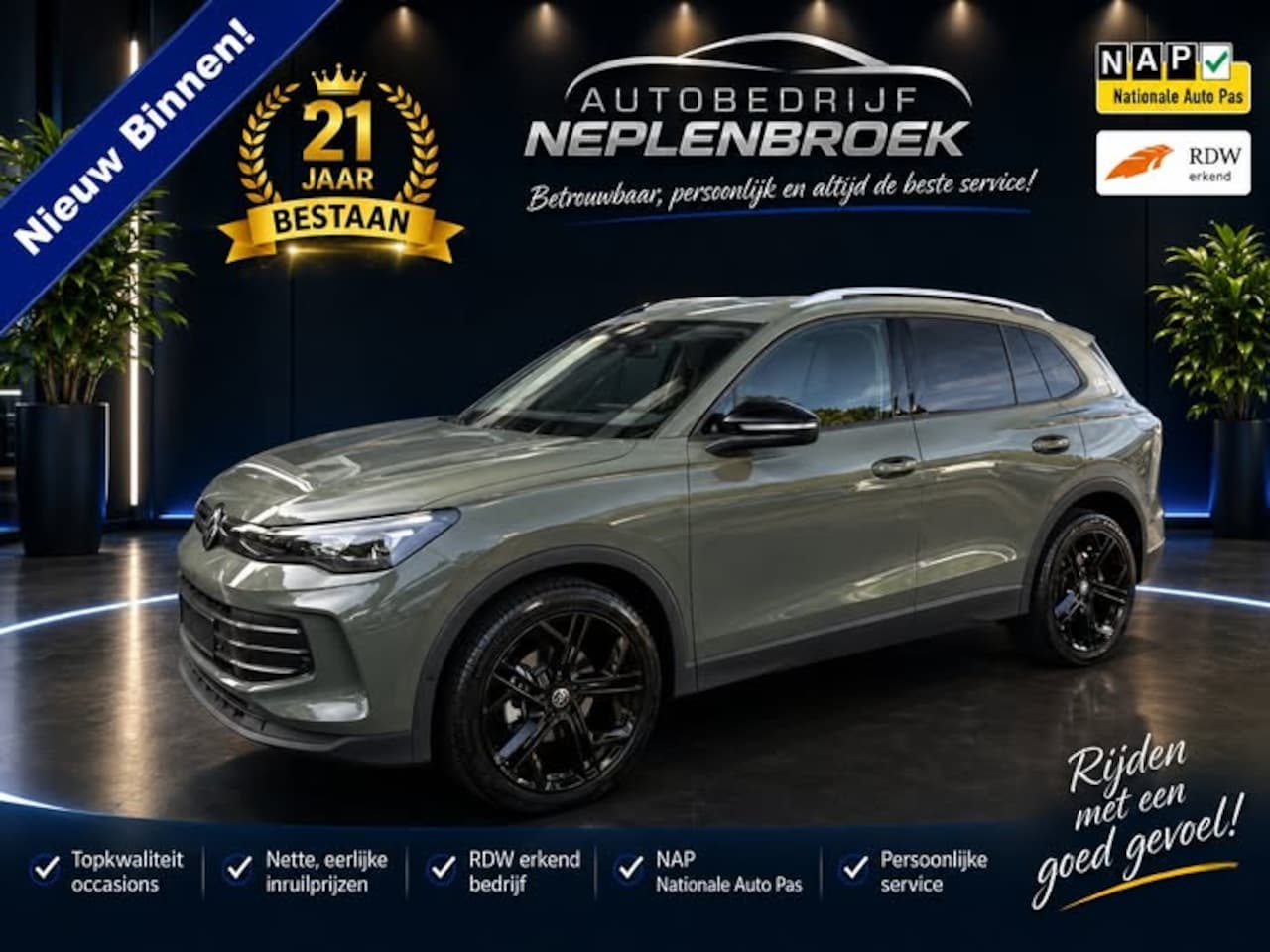 Volkswagen Tiguan - 1.5 eTSI automaat 360 camera trekhaak Edition 150pk 20Inch 2025 km 24.147 - AutoWereld.nl