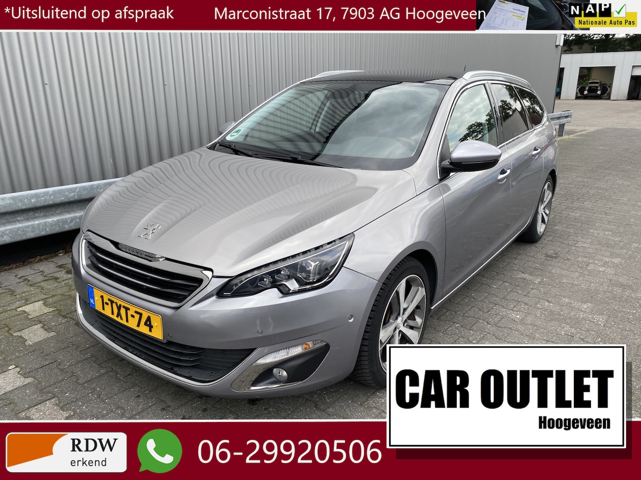Peugeot 308 SW - 1.2 e-THP Première 147Dkm.NAP, Leer/Alc, Navi, Pano, CC, PDC & Cam, LM, Afn.Trekh, – Inrui - AutoWereld.nl