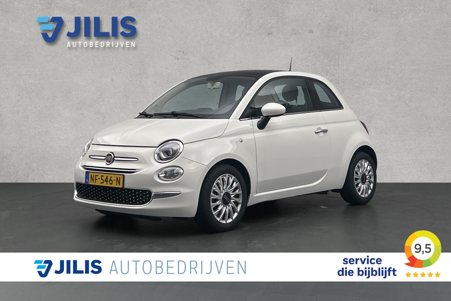 Fiat 500 - 0.9 TwinAir Turbo Lounge | Panoramadak | Lederen bekleding - AutoWereld.nl