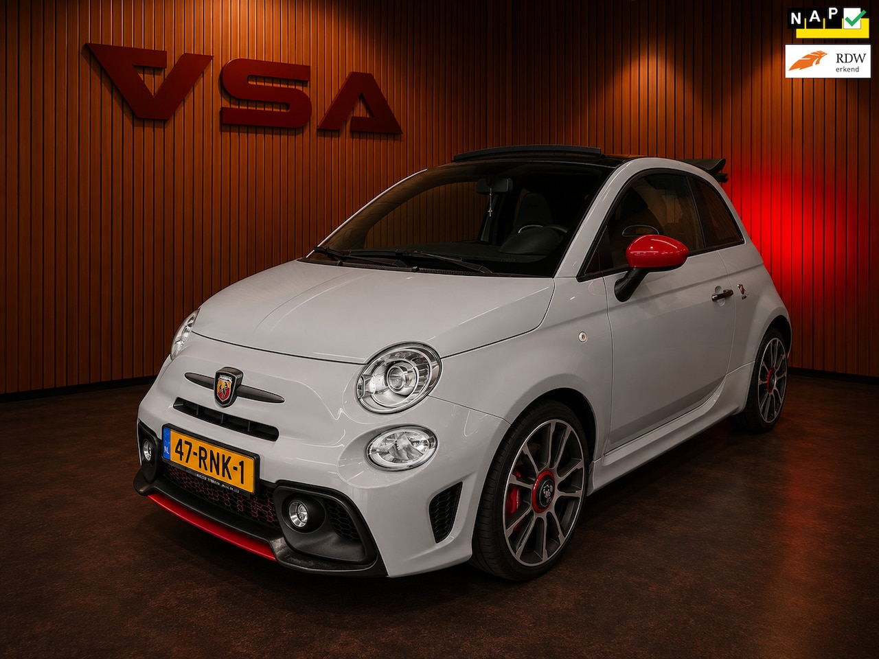Fiat 500 C - 1.4-16V Abarth|automaat|Flippers|Cabrio|Carplay|PDC|Cruise|Airco|Automaat|Climate|OBD-Lock - AutoWereld.nl