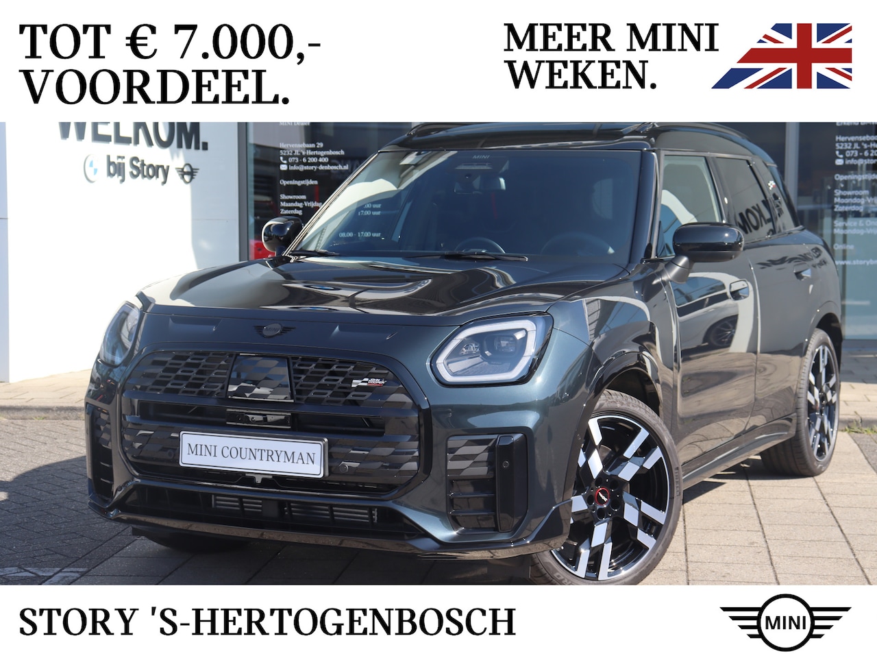MINI Countryman - C / JCW / Pakket XL / 20" John Cooper Works Flag Spoke 2-tone - AutoWereld.nl