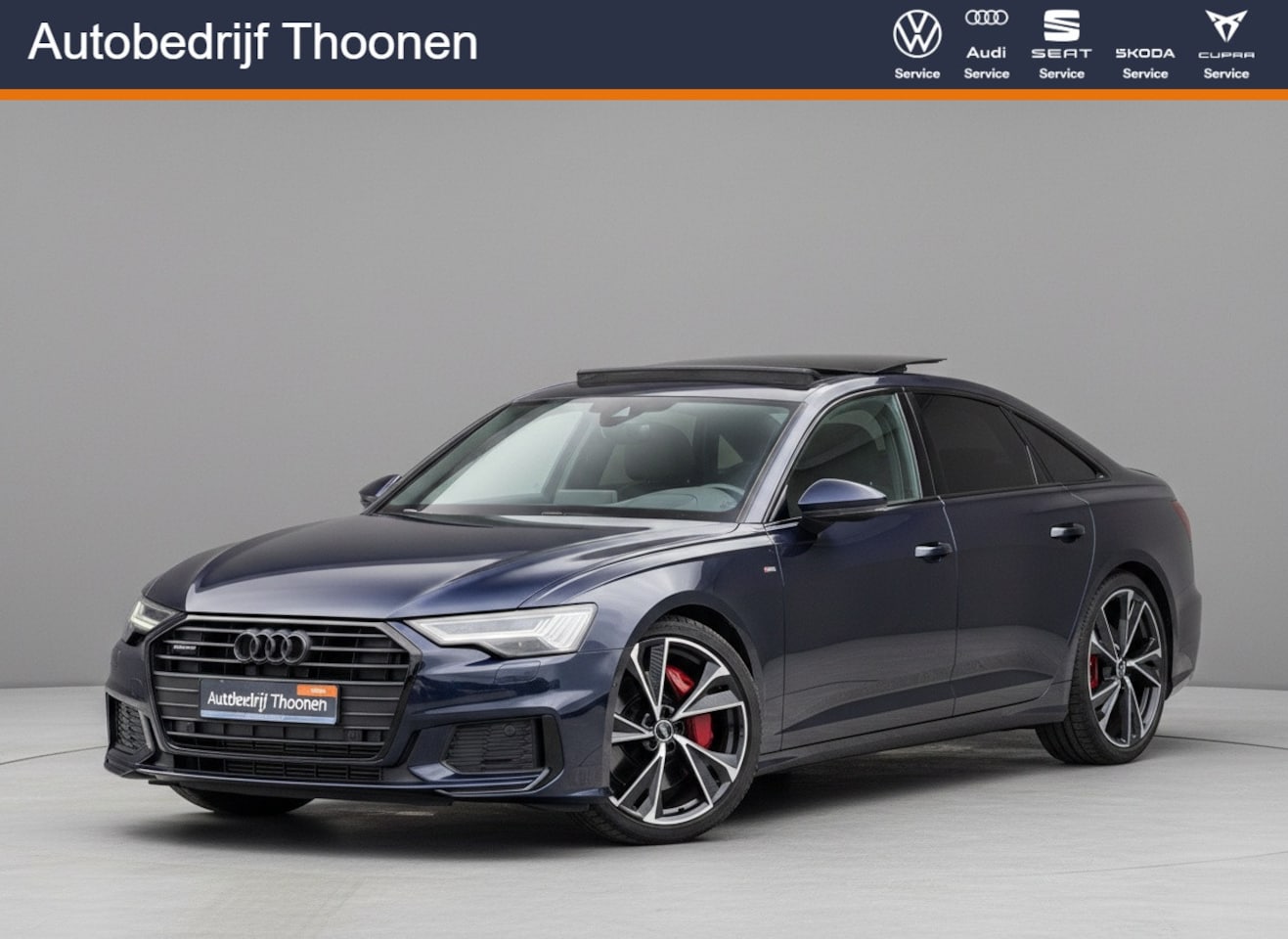 Audi A6 Limousine - 55 TFSI e quattro Pro Line S Competition | 21"| Pano | HUD | B&O | - AutoWereld.nl