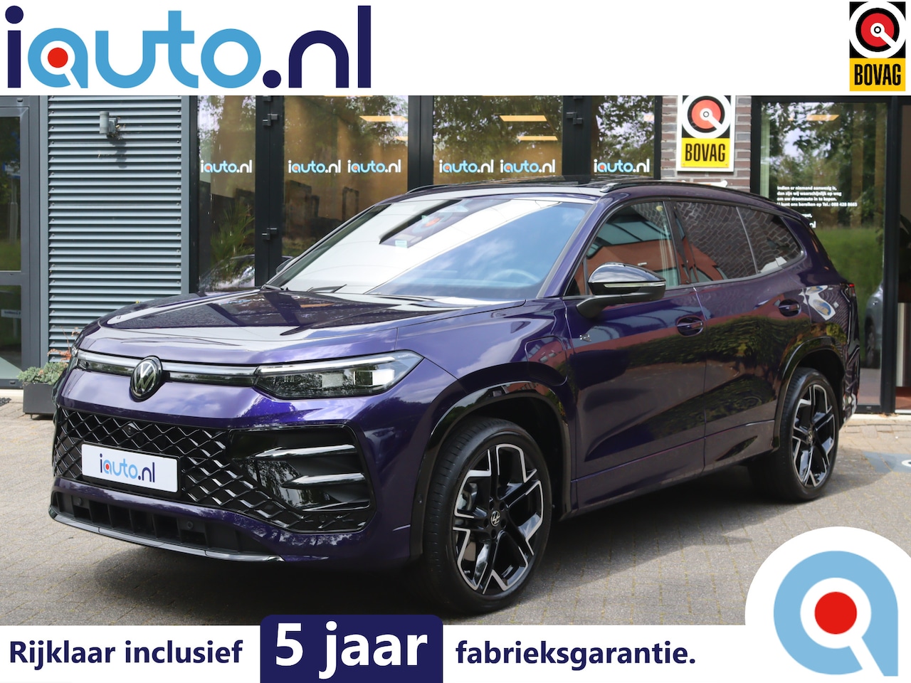 Volkswagen Tayron - 1.5 eHybrid 272PK R-Line Black Style Leder/IQ.Light HD/Pano/HK/Keyless/360/Head up/DCC/ACC - AutoWereld.nl