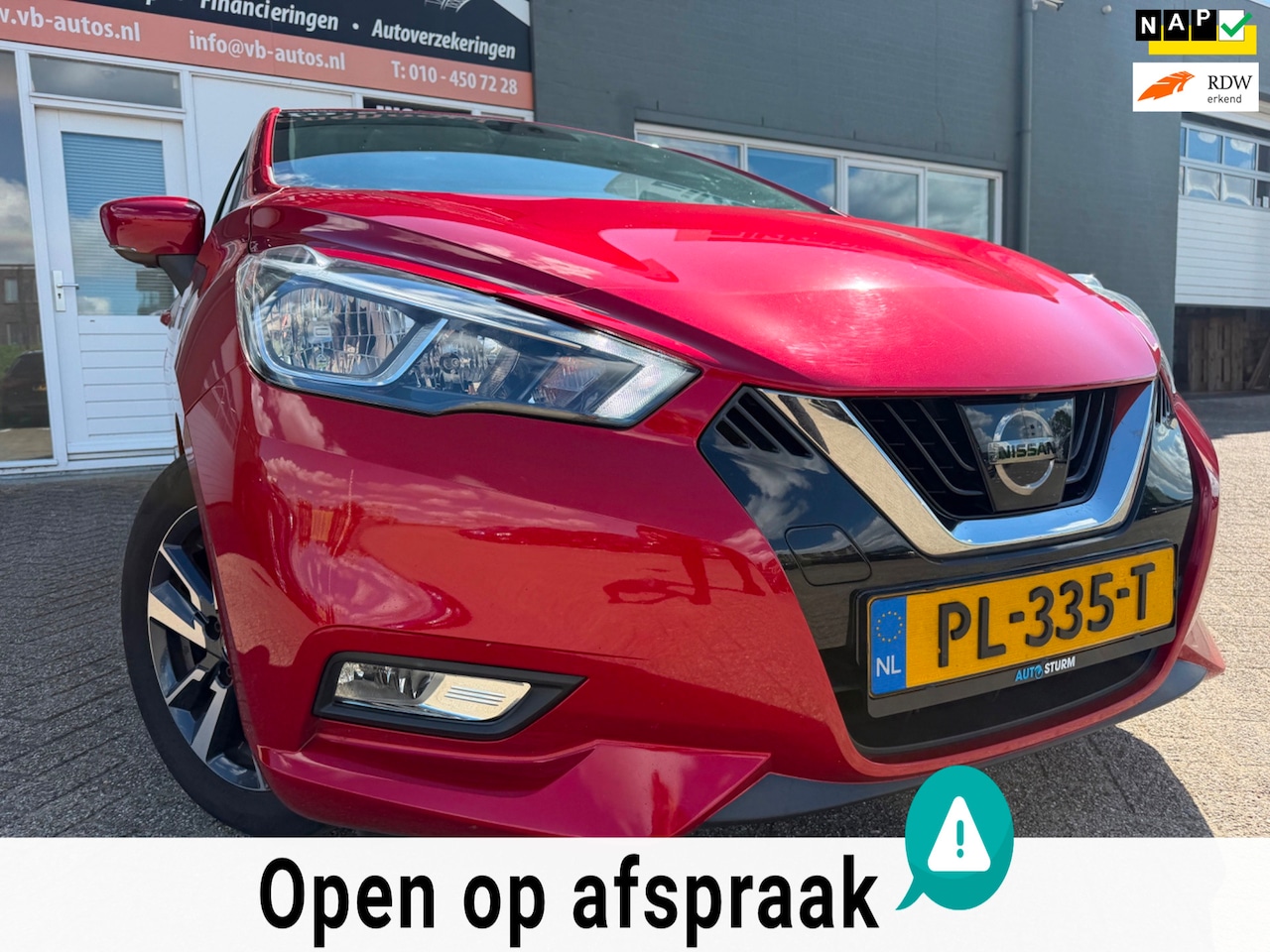 Nissan Micra - 0.9 IG-T N-Connecta met parkeersensoren / camera en navigatie en bluetooth - AutoWereld.nl