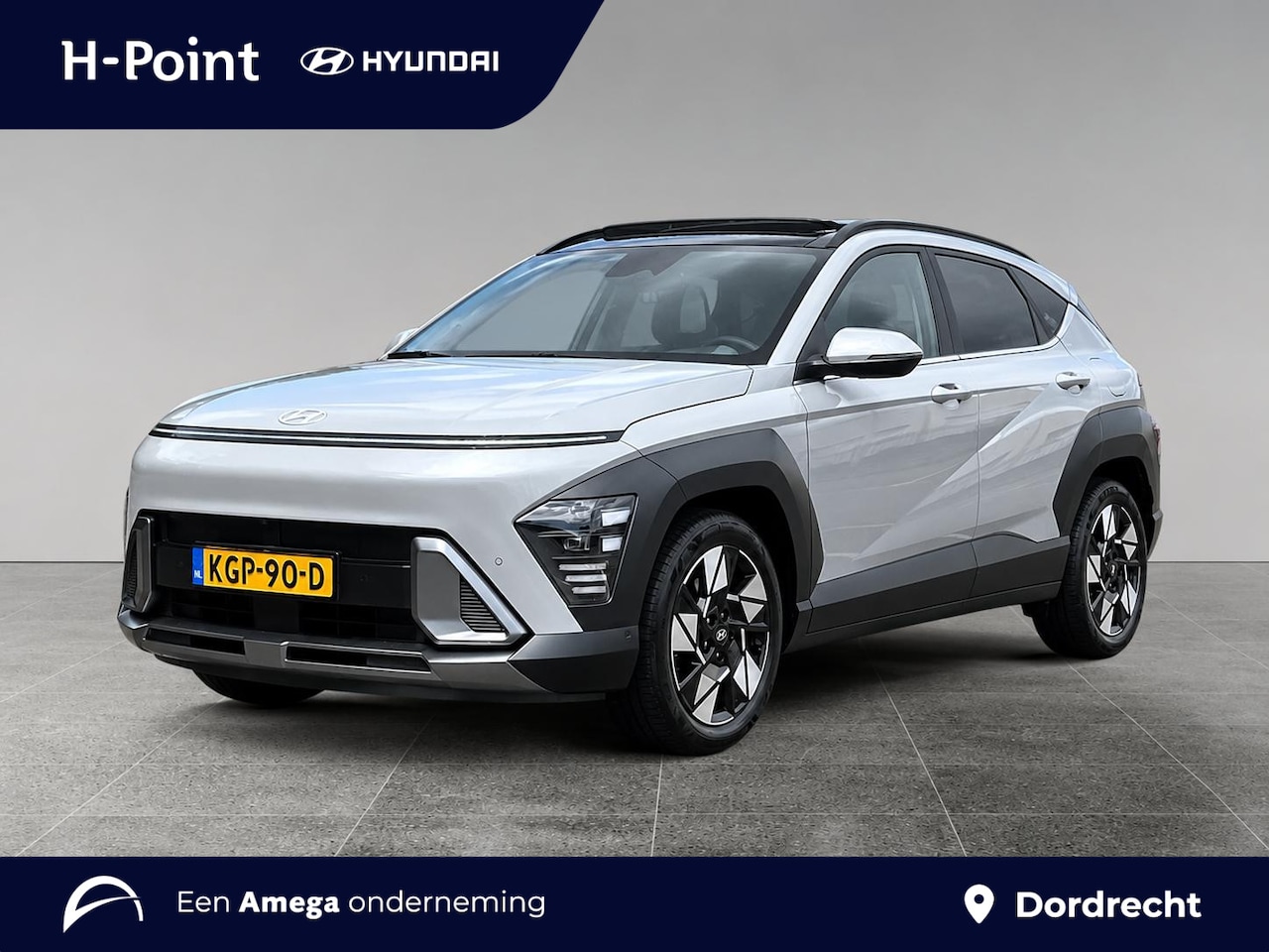 Hyundai Kona - 1.6 GDI 140pk HEV Premium Sky | SCHUIF/KANTELDAK | FULL LED | PREMIUM LEDER | ADAPTIVE CRU - AutoWereld.nl