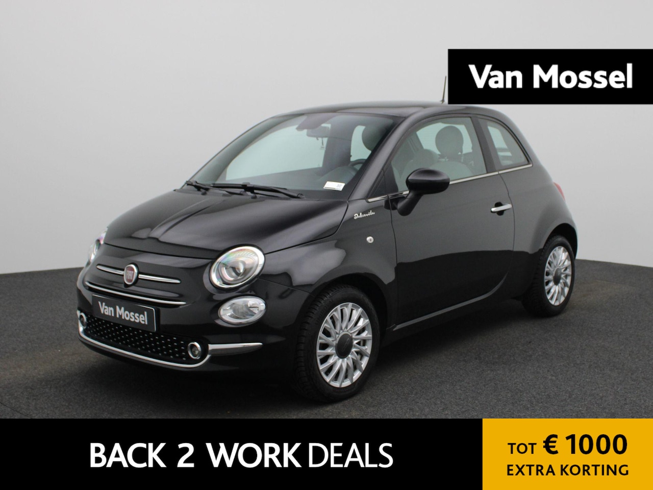 Fiat 500 - 1.0 Hybrid Dolcevita | LEDER | CLIMATE CONTROL | NAVIGATIE | PANORAMADAK | LMV | - AutoWereld.nl