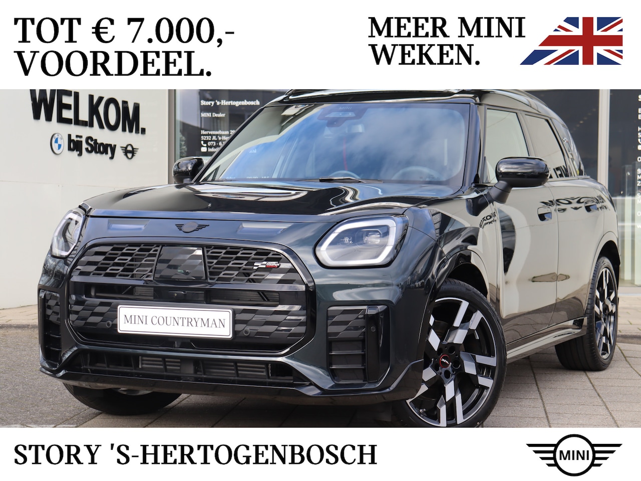 MINI Countryman - C Automaat / John Cooper Works / Pakket XL / 20" JCW Flag Spoke 2-tone - AutoWereld.nl