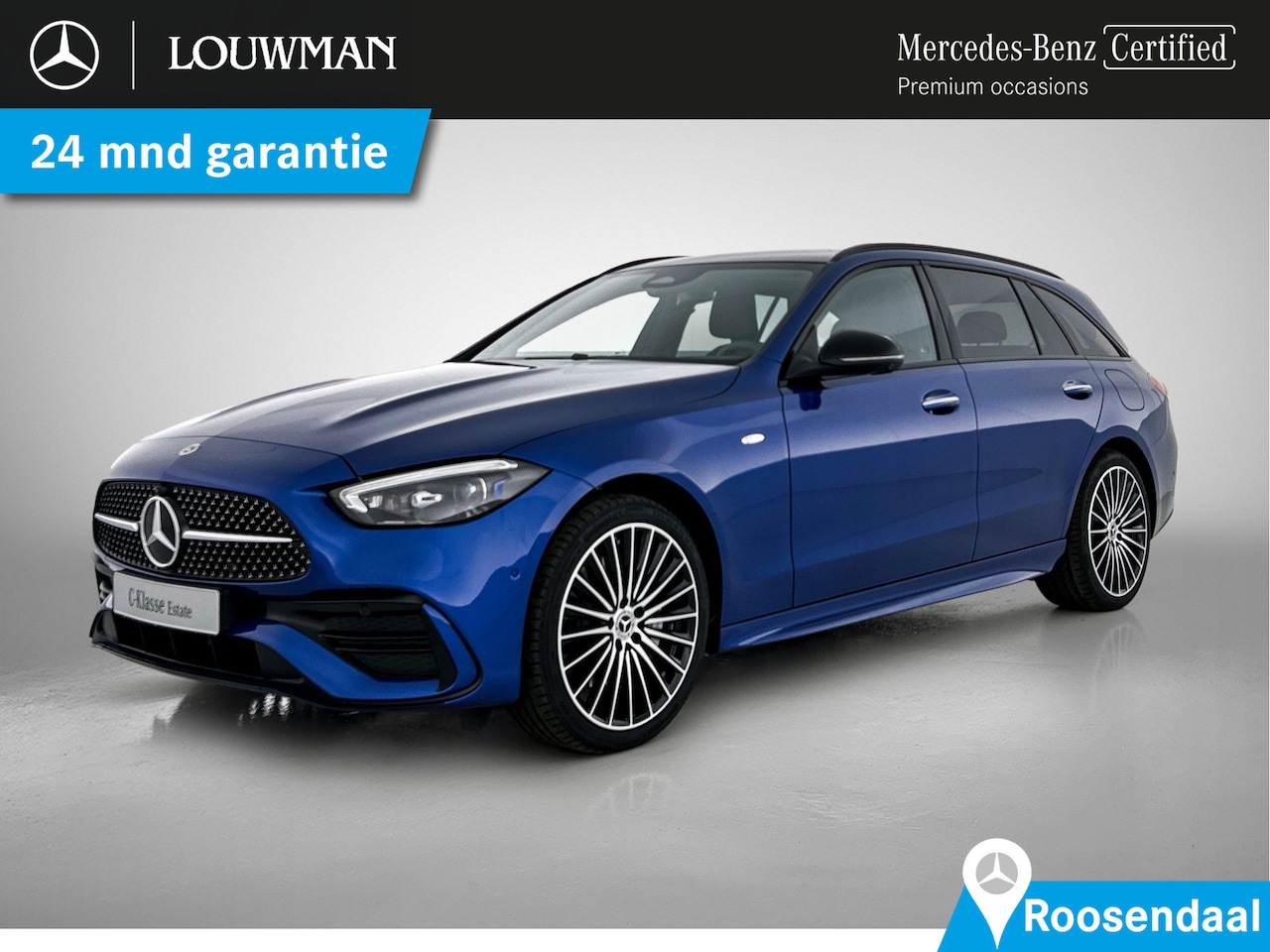 Mercedes-Benz C-klasse Estate - 300 e Business Solution AMG Nightpakket | Trekhaak | Panoramadak | 360°-camera | Bumerster - AutoWereld.nl
