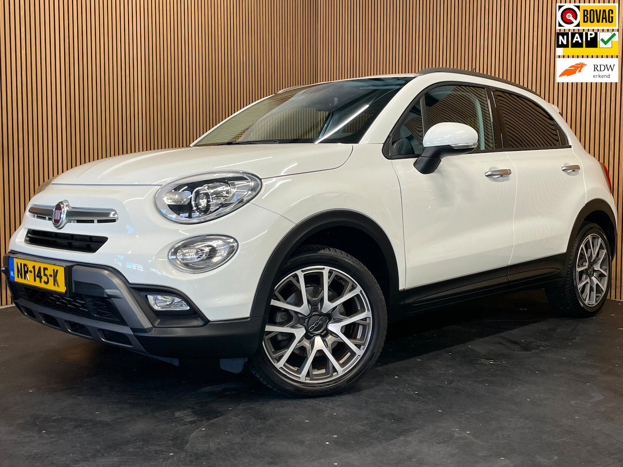 Fiat 500 X Cross - 1.4 Turbo MultiAir CrossPlus|AUTOMAAT|TREKHAAK|LEDER|NAVIGATIE|CRUISE+CLIMATE CONTROL|BLUE - AutoWereld.nl