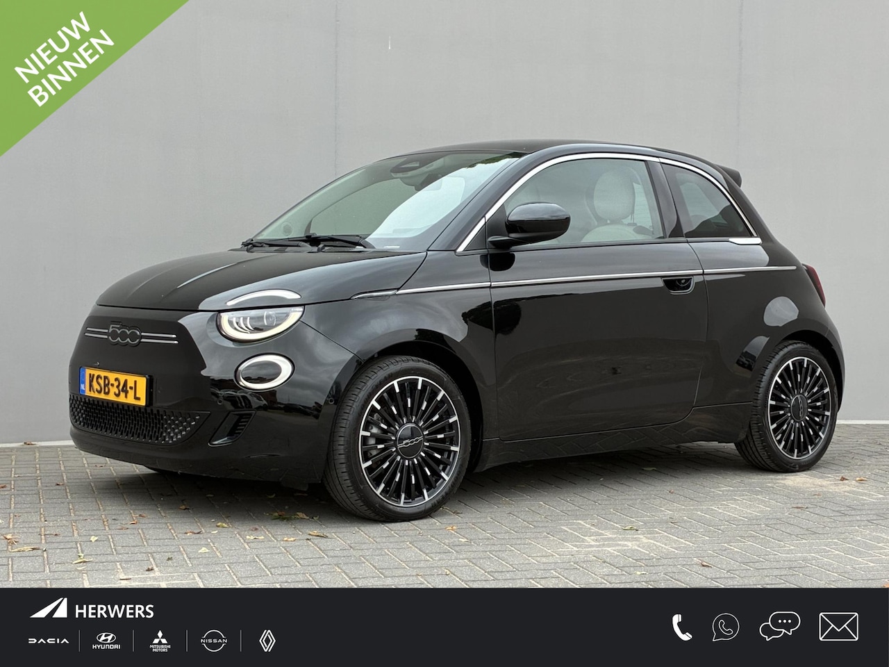 Fiat 500 - La Prima 42 kWh / SOH 94% / Apple Carplay/Android Auto / Achteruitrijcamera / Adaptieve Cr - AutoWereld.nl