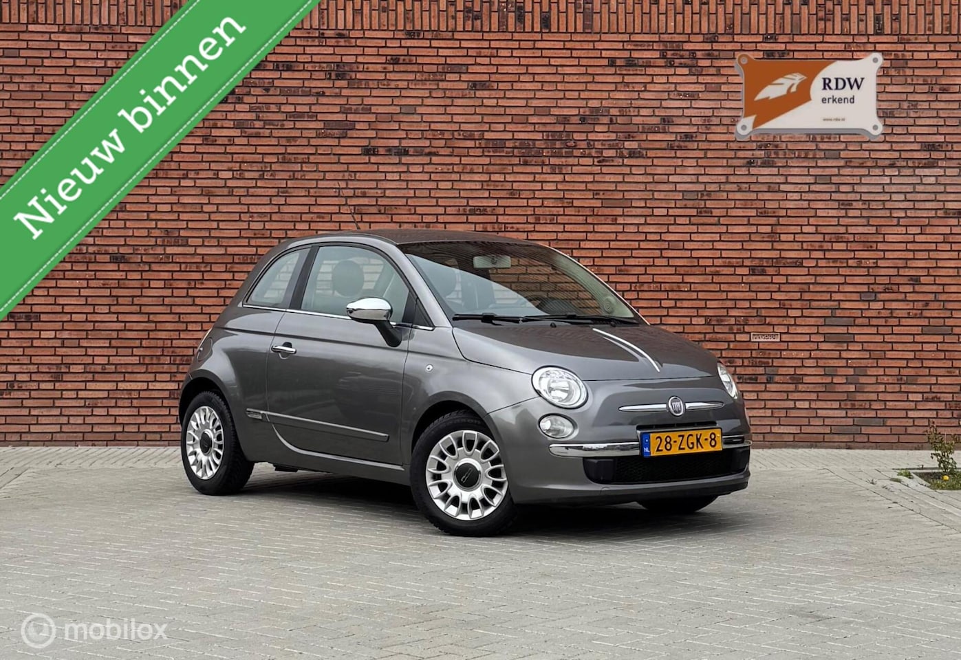 Fiat 500 - 0.9 TwinAir Lounge 0.9 TwinAir Lounge,AIRCO,Start-stop,Carplay - AutoWereld.nl