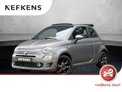Fiat 500 C - 1.0 Hybrid Sport Cabrio | 1ste eigenaar | MAT GRIJS | Climate | LEER/Stof | Parkeersensore
