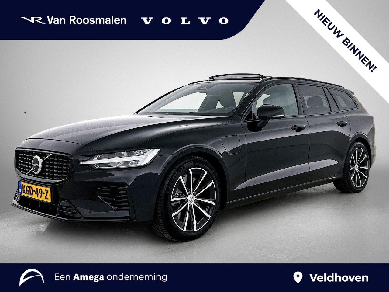 Volvo V60 - 2.0 T8 Plug-in hybrid AWD Plus Dark Memory | Pano | H&K | BLIS | Sport Interieur | - AutoWereld.nl