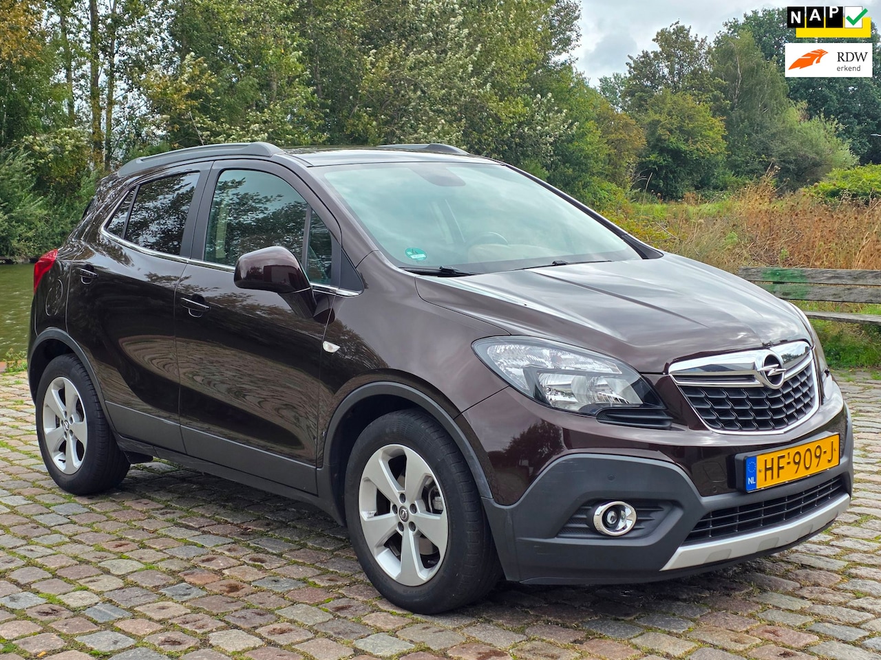 Opel Mokka - 1.4 T Cosmo Automaat 1e eigenaar dealer onderhouden leerbekeleding stoelverwarming open da - AutoWereld.nl