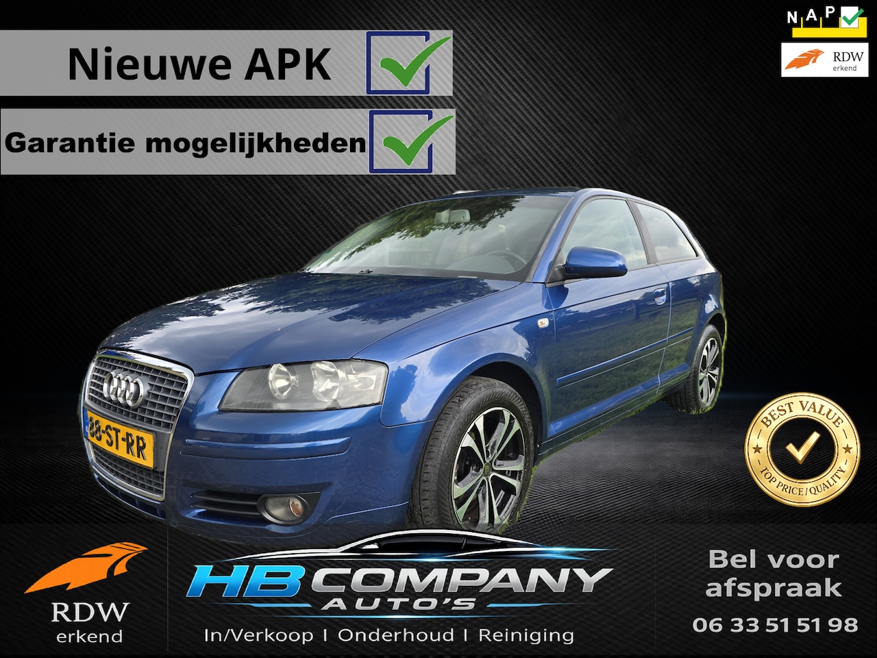 Audi A3 - 1.6 FSI Ambiente | Nette staat | 6 Versnellingen | APK | NAP - AutoWereld.nl