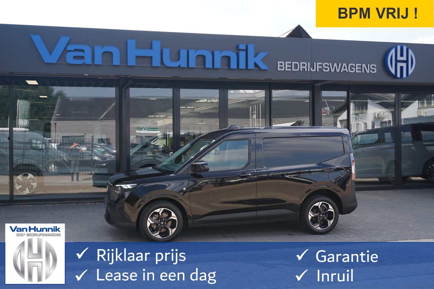 Ford Transit Courier - Limited Elektrisch 46 kWh 136PK Apple CP/Android A, Cam, Stoel/Stuur verw. Trekhaak, LM Ve - AutoWereld.nl