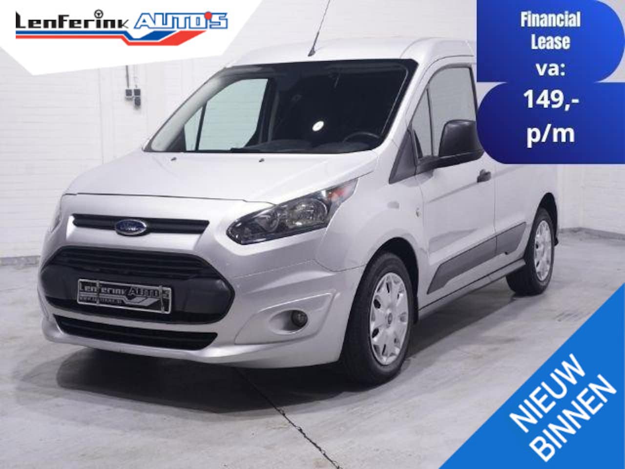Ford Transit Connect - 1.5 TDCI L1 Trend Navi, Camera, D-Riem vv 160 dkm Airco, Trekhaak, PDC achter, 3-Zits - AutoWereld.nl