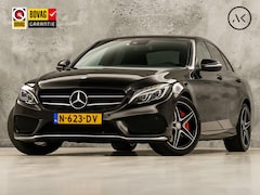 Mercedes-Benz C-klasse - 250 AMG Sport 211Pk Automaat (NAVIGATIE, RODE REMKLAUWEN, LEDER, STOELVERWARMING, ELEK SPO