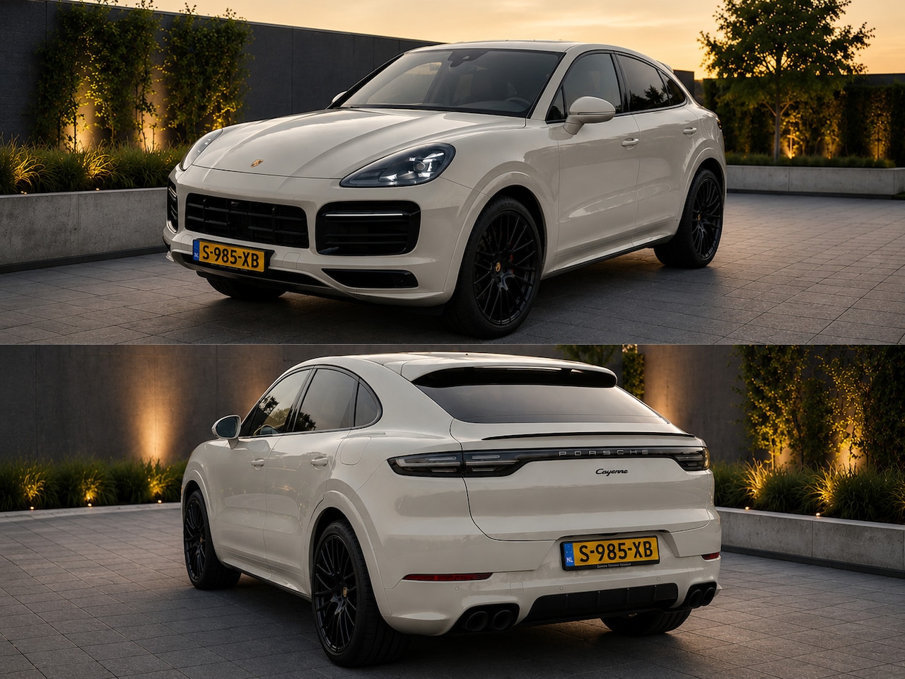 Porsche Cayenne Coupé - 3.0 E-Hybrid Platinum Edition SportDesign *Krijt* | ACC | Trekhaak | Bose | Head-Up | 22'' - AutoWereld.nl