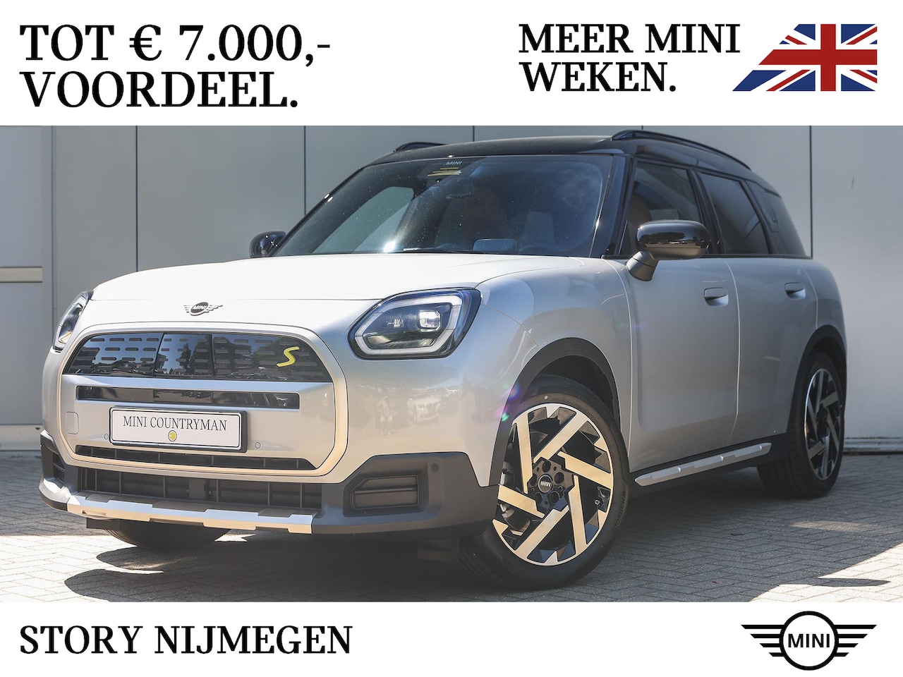 MINI Countryman - Cooper S E ALL4 Automaat / Favoured Trim / Pakket M / 19" Kaleido Spoke 2-tone - AutoWereld.nl