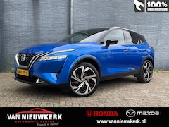 Nissan Qashqai - 1.3 MHEV Xtronic Tekna Plus | Trekhaak | Panoramadak | Leer | BOSE | HUD | Massagestoelen