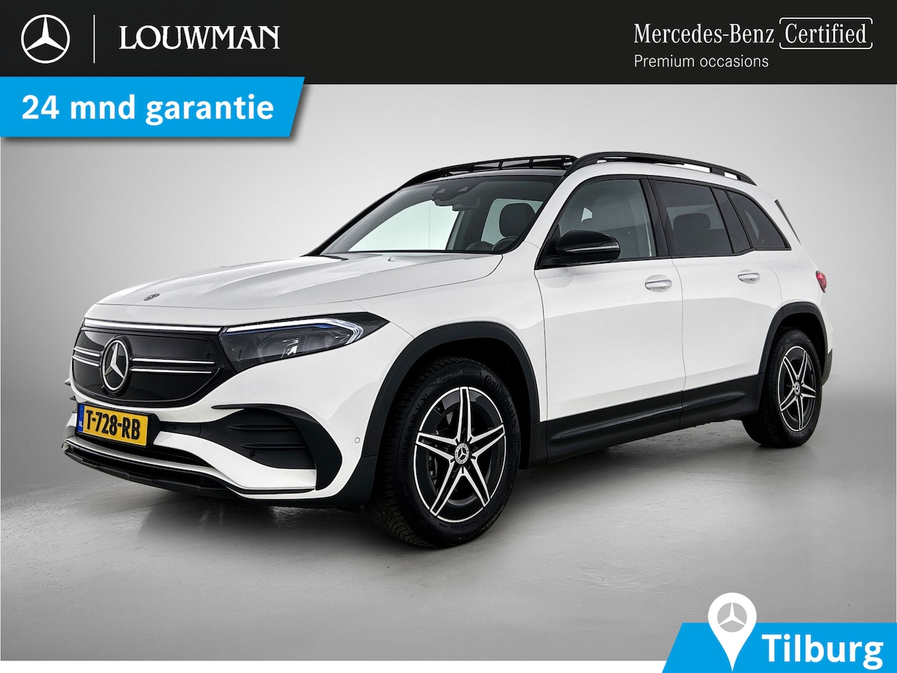 Mercedes-Benz EQB - 250 AMG Line 7p. 67 kWh lichtmetalen velgen |Panoramadak | Night pakket | Leder | derde zi - AutoWereld.nl