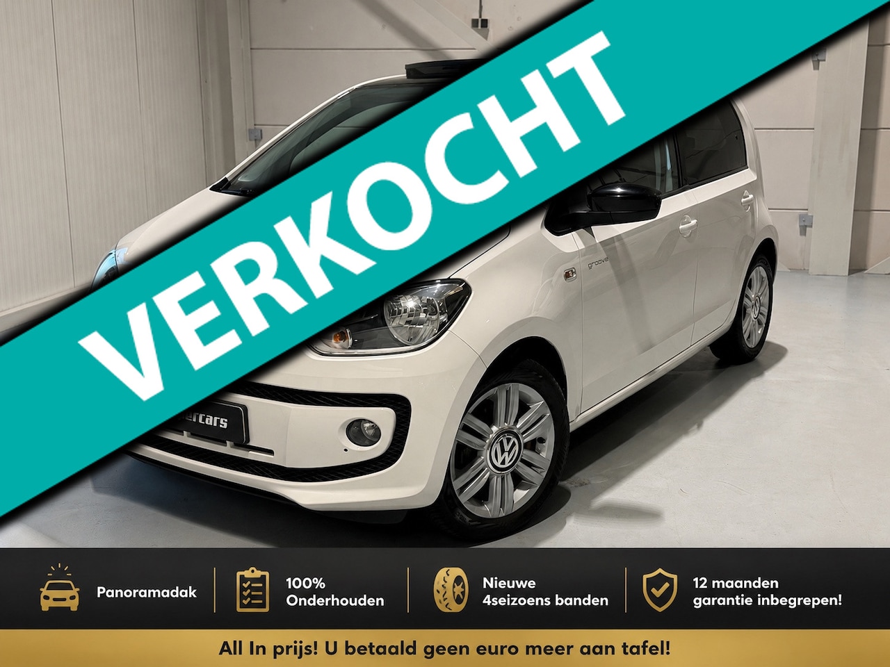 Volkswagen Up! - 1.0 Groove UP! |PANO|P.Sensor|CRUISE|NAVI| - AutoWereld.nl