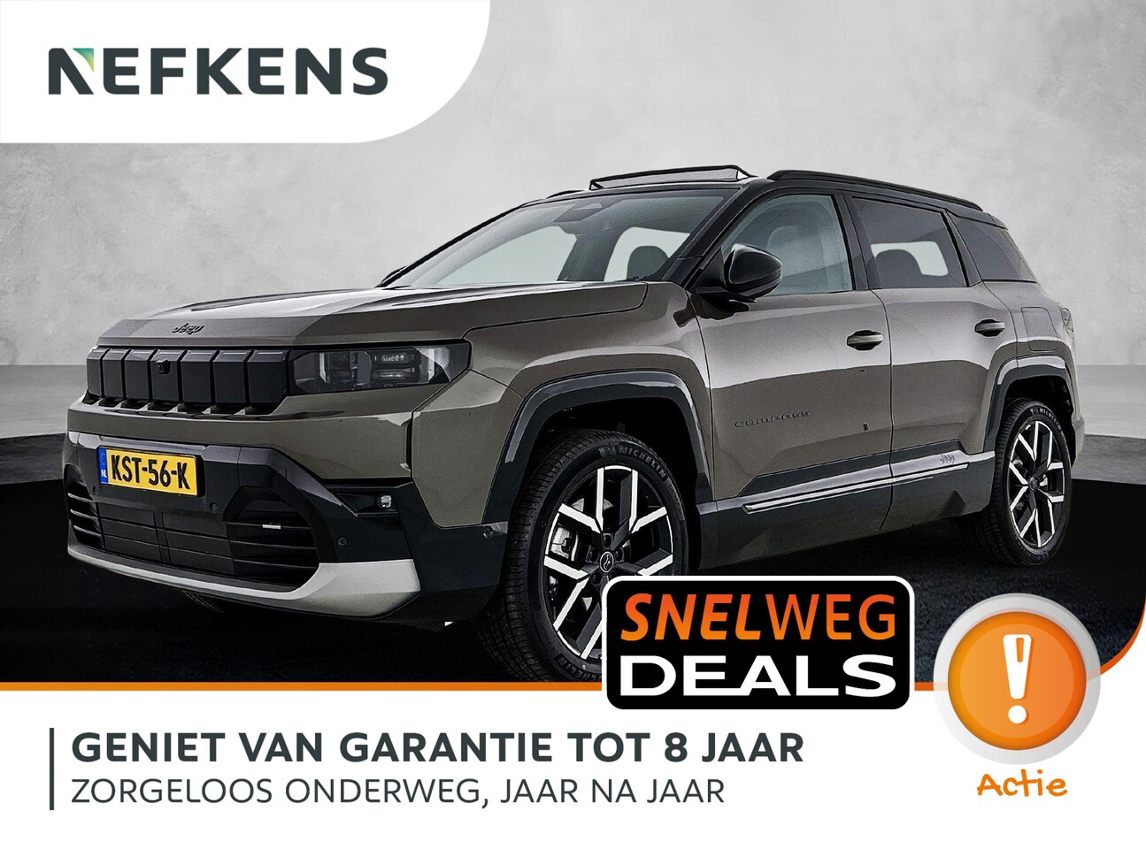 Jeep Compass - 210pk Summit 74 kWh Automaat | VOORRAAD VOORDEEL | Schuif-/kanteldak | Elektrisch Verstelb - AutoWereld.nl