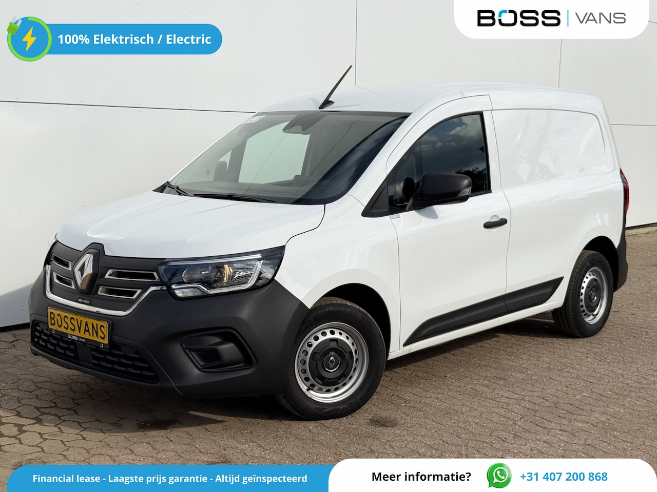 Renault Kangoo E-Tech - 45kWh 122PK Elektrisch L1 300km WLTP 98.6% (SOH) 80kW Snelladen Climate Control Cruise Con - AutoWereld.nl