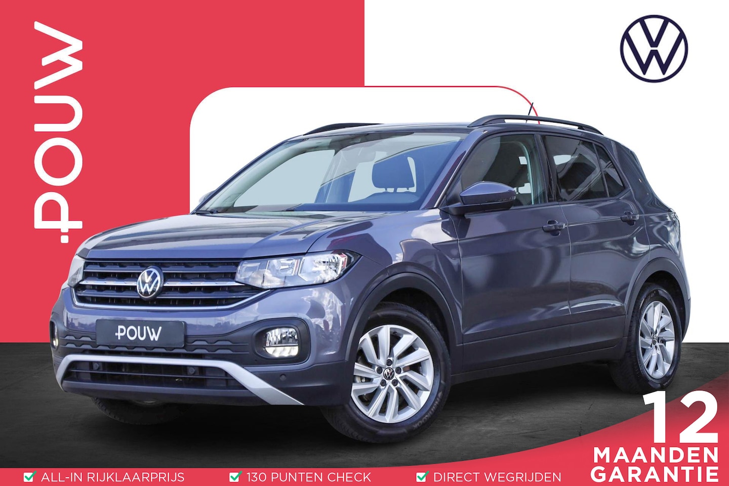 Volkswagen T-Cross - 1.0 TSI 95pk Life | Adaptieve Cruise Control | Airco | Apple Carplay & Android Auto - AutoWereld.nl