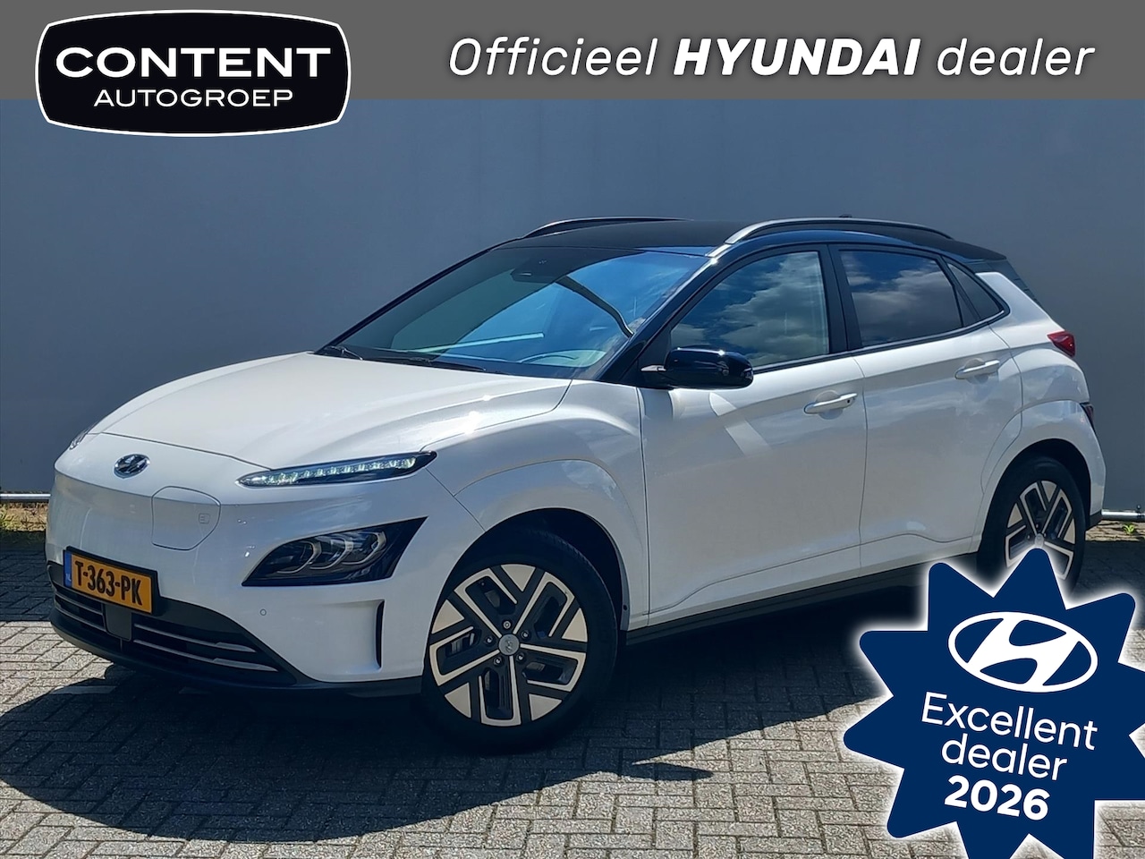 Hyundai Kona - EV64 kWh 2WD Aut. Premium / Navi / Clima / ZEER COMPLEET - AutoWereld.nl