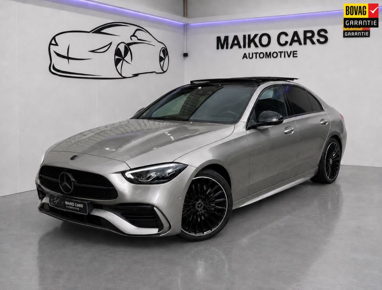 Mercedes-Benz C-klasse - 300 e AMG Line Pano,Carbon,360 Cam,Burmester,ACC - AutoWereld.nl