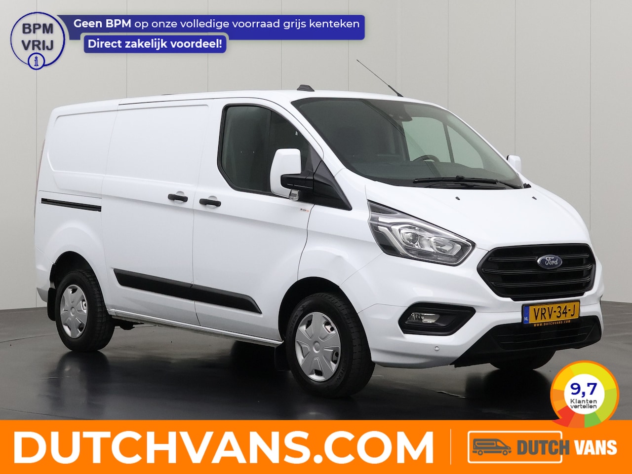 Ford Transit Custom - 2.0TDCI Business Achterdeuren | Multimedia | Camera | Airco | Cruise | 3-Zits - AutoWereld.nl