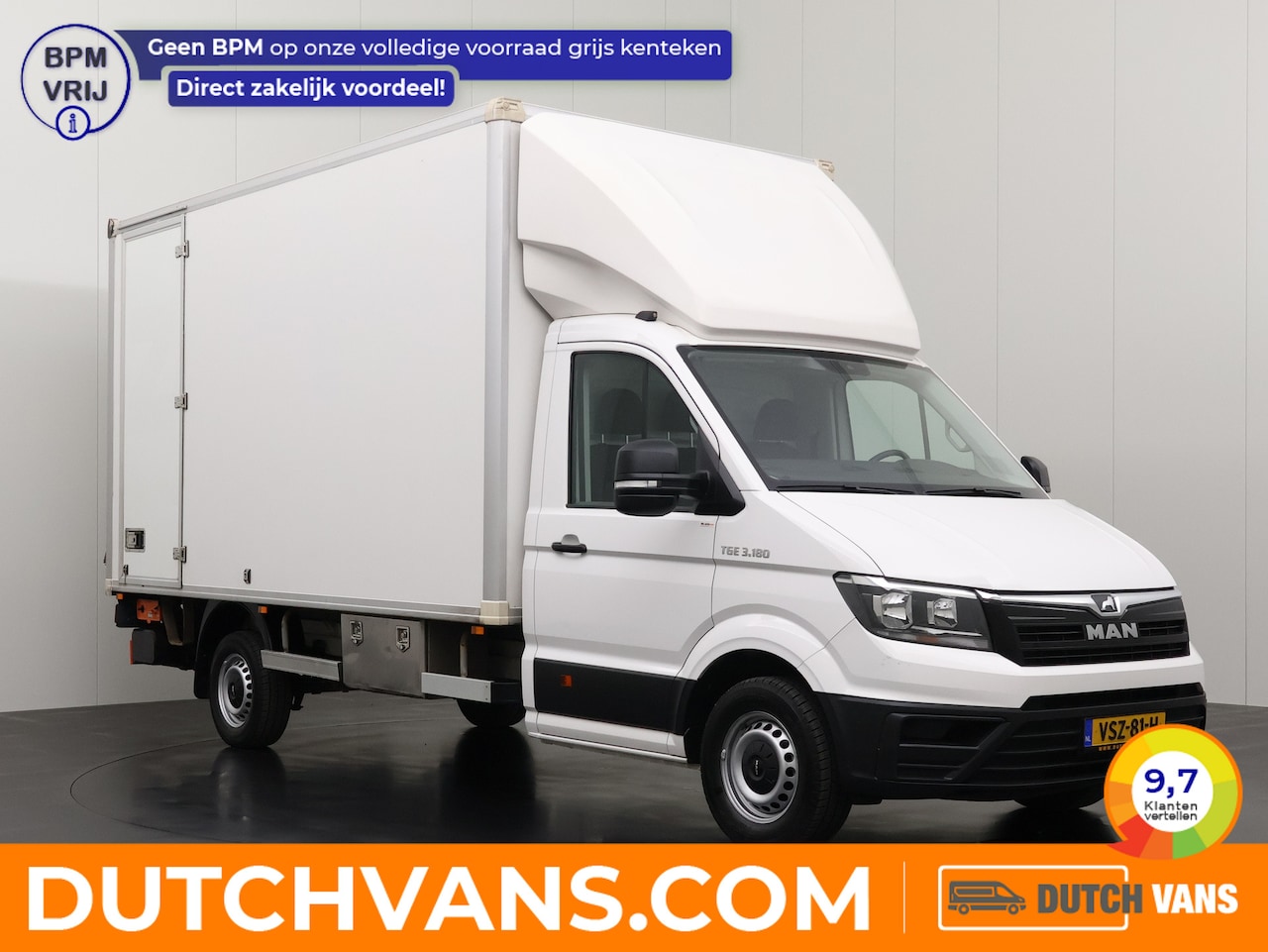 MAN TGE - 2.0TDI 177PK DSG Automaat Bakwagen+Laadklep | 2.33 Hoog | Dakspoiler | Multimedia | Camera - AutoWereld.nl