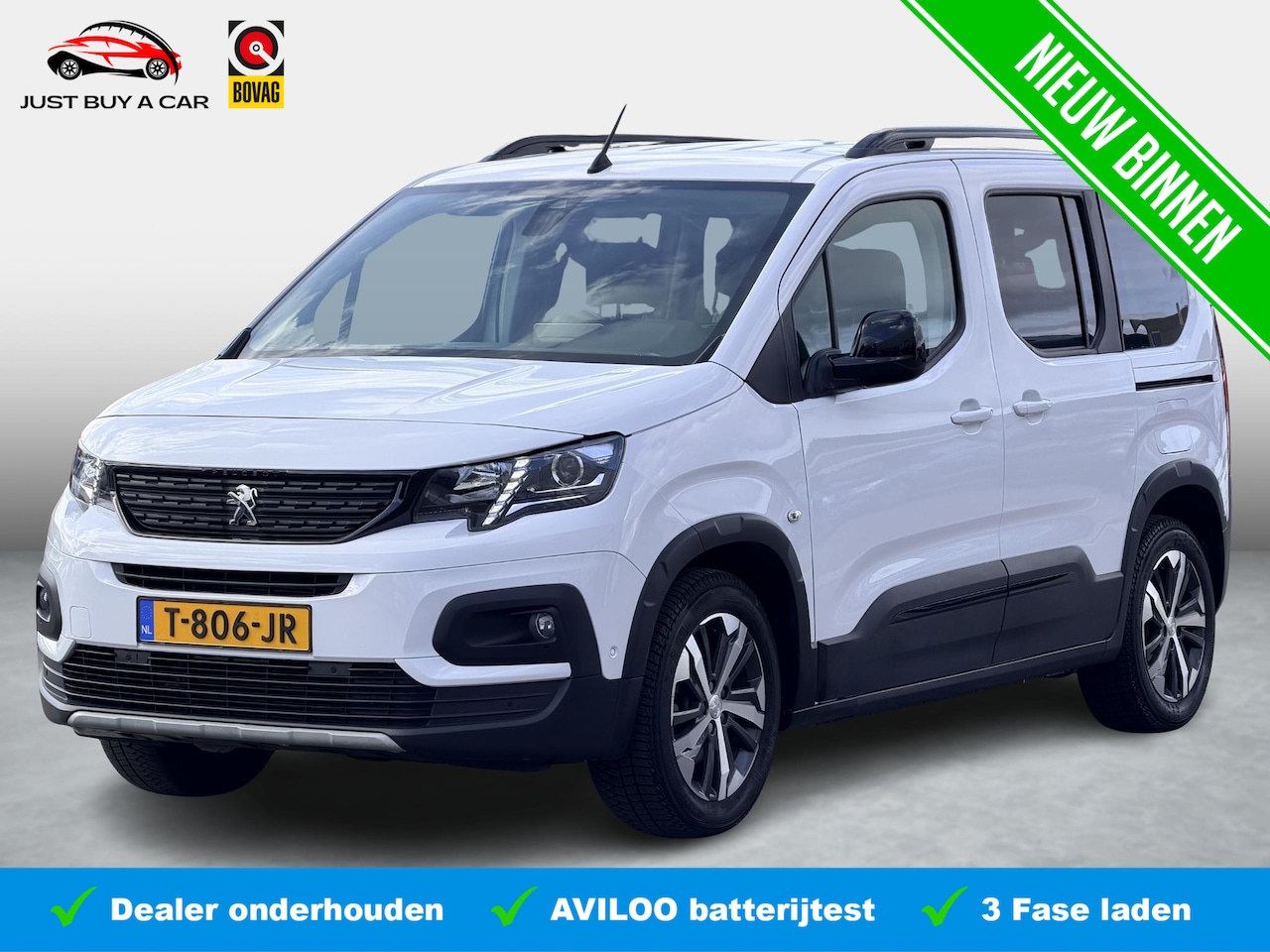 Peugeot e-Rifter - EV GT Line 50 kWh SoH 92,7 / dealeronderhouden / Trekhaak / GT-Line-pakket / Comfort-pakke - AutoWereld.nl