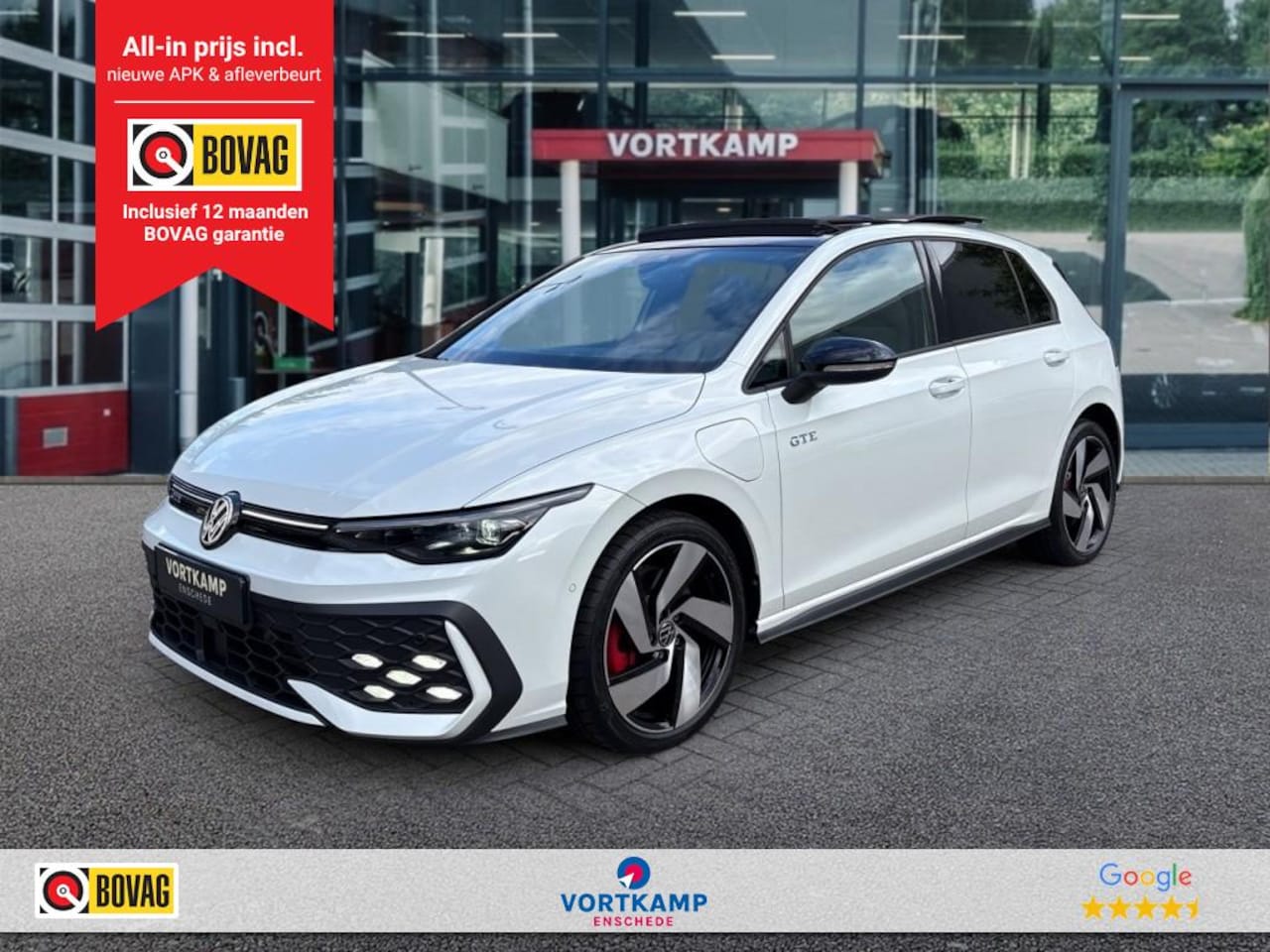 Volkswagen Golf - 1.5 TSI EHYBRID GTE 272PK PANO-DAK/TREKHAAK/LEDER/IQ-LIGHTS/HUD/ - AutoWereld.nl