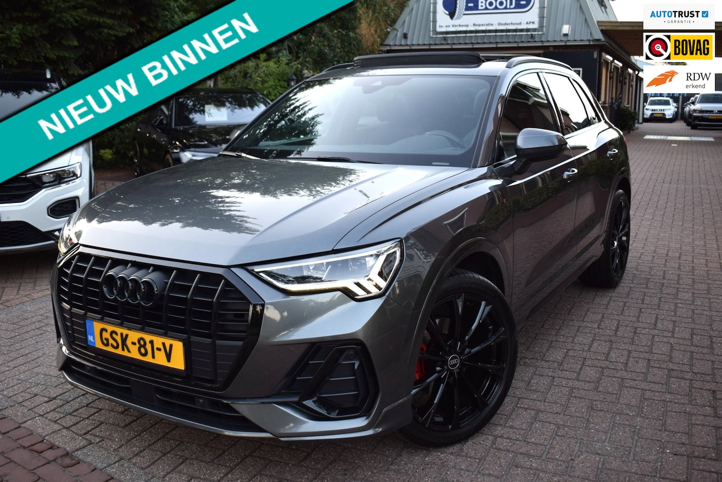 Audi Q3 - 35 TFSI S-LINE 150PK VIRTUAL/PANODAK/CAMERA/NAVI/CRUISE/AIRCO-ECC/LEDER/MARTIX LED/BLUETOO - AutoWereld.nl