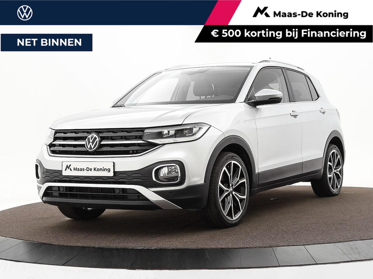 Volkswagen T-Cross - 1.0 TSI 110pk DSG Style · Camera · Dodehoeksensor · Keyless · Stoelverwarming · ACC · 18"V - AutoWereld.nl