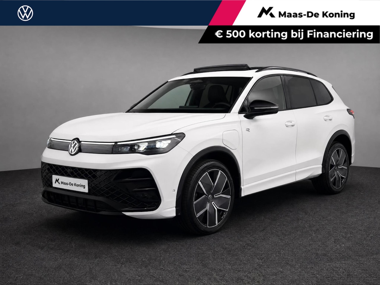 Volkswagen Tiguan - 1.5eHybrid 150kW/204PK R-Line Black Style · Leder · Trekhaak · Panoramadak · 360°Camera · - AutoWereld.nl