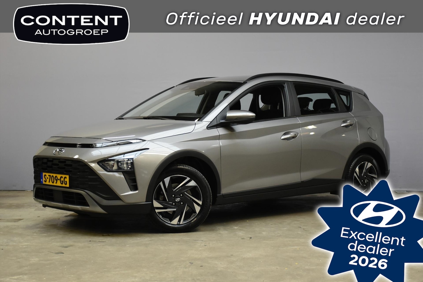 Hyundai Bayon - 1.0 T-GDI 48V 100PK 7DCT Premium Automaat | Carplay/ Android Auto Navi | Camera |Clima | C - AutoWereld.nl
