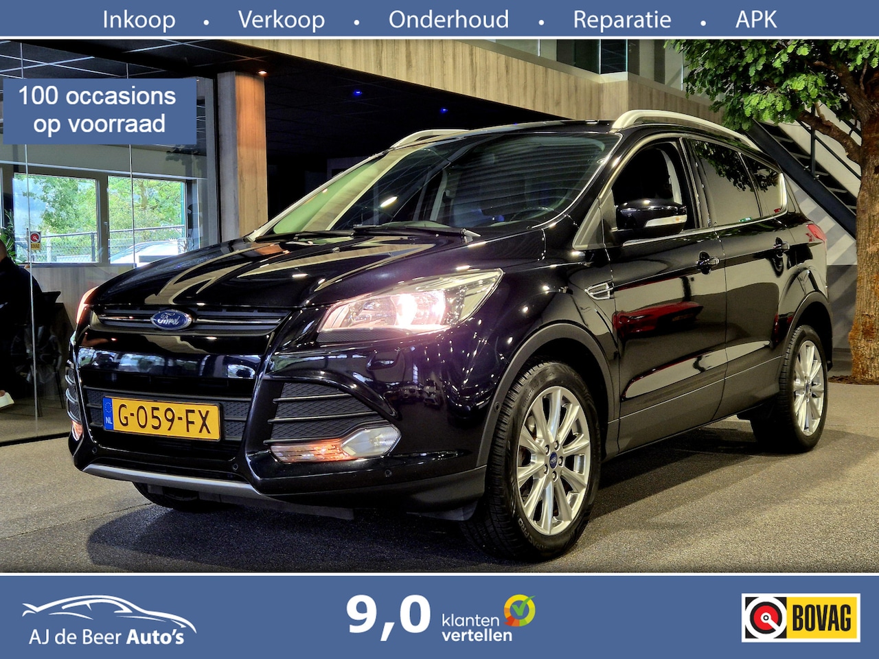 Ford Kuga - 1.6 Titanium Navi | Sensoren | Trekhaak | Verw. stoelen-voorruit | Cruise - AutoWereld.nl