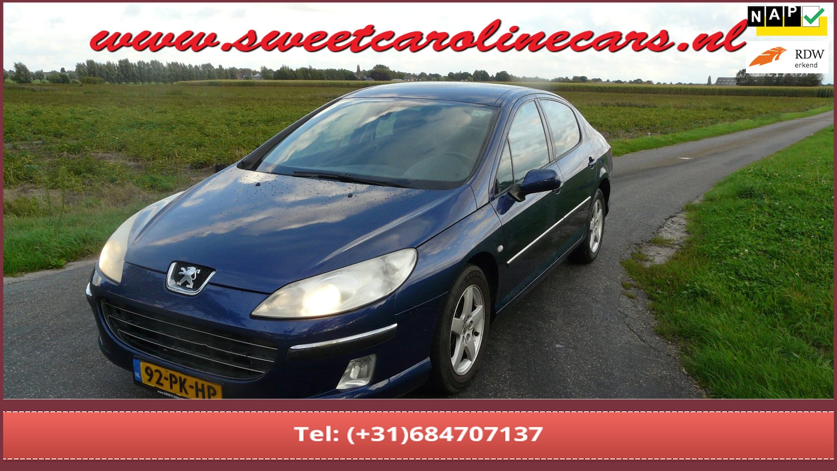 Peugeot 407 - 1.8-16V XR Pack 1.8-16V XR Pack,Airco,Elec.pakket,Cruise,Lmv's.....INRUILKOOPJE!!! - AutoWereld.nl