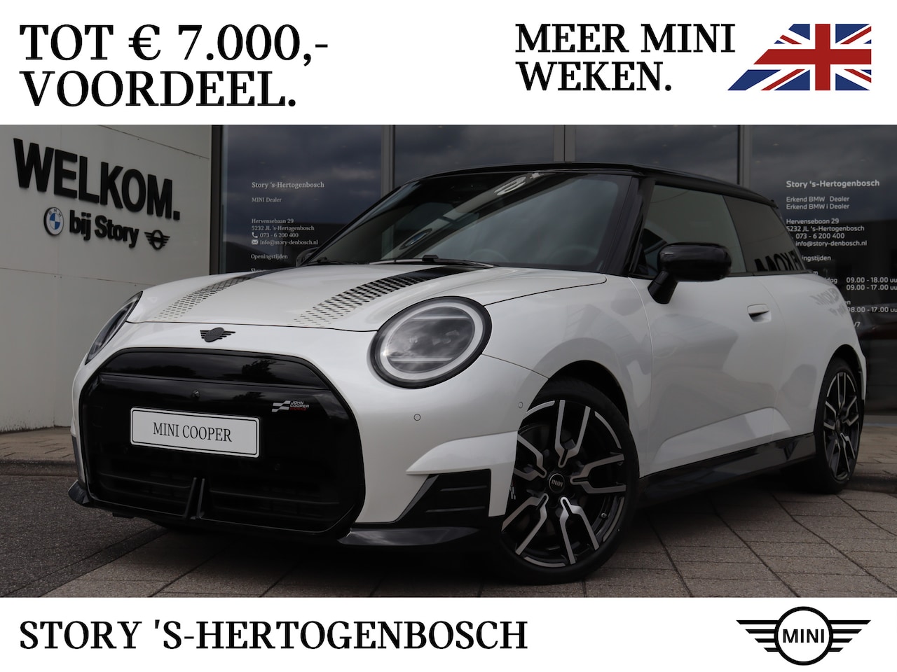 MINI 3-Deurs - Hatchback Cooper E / JCW / Pakket L / 18" JCW Lap Spoke 2-tone - AutoWereld.nl