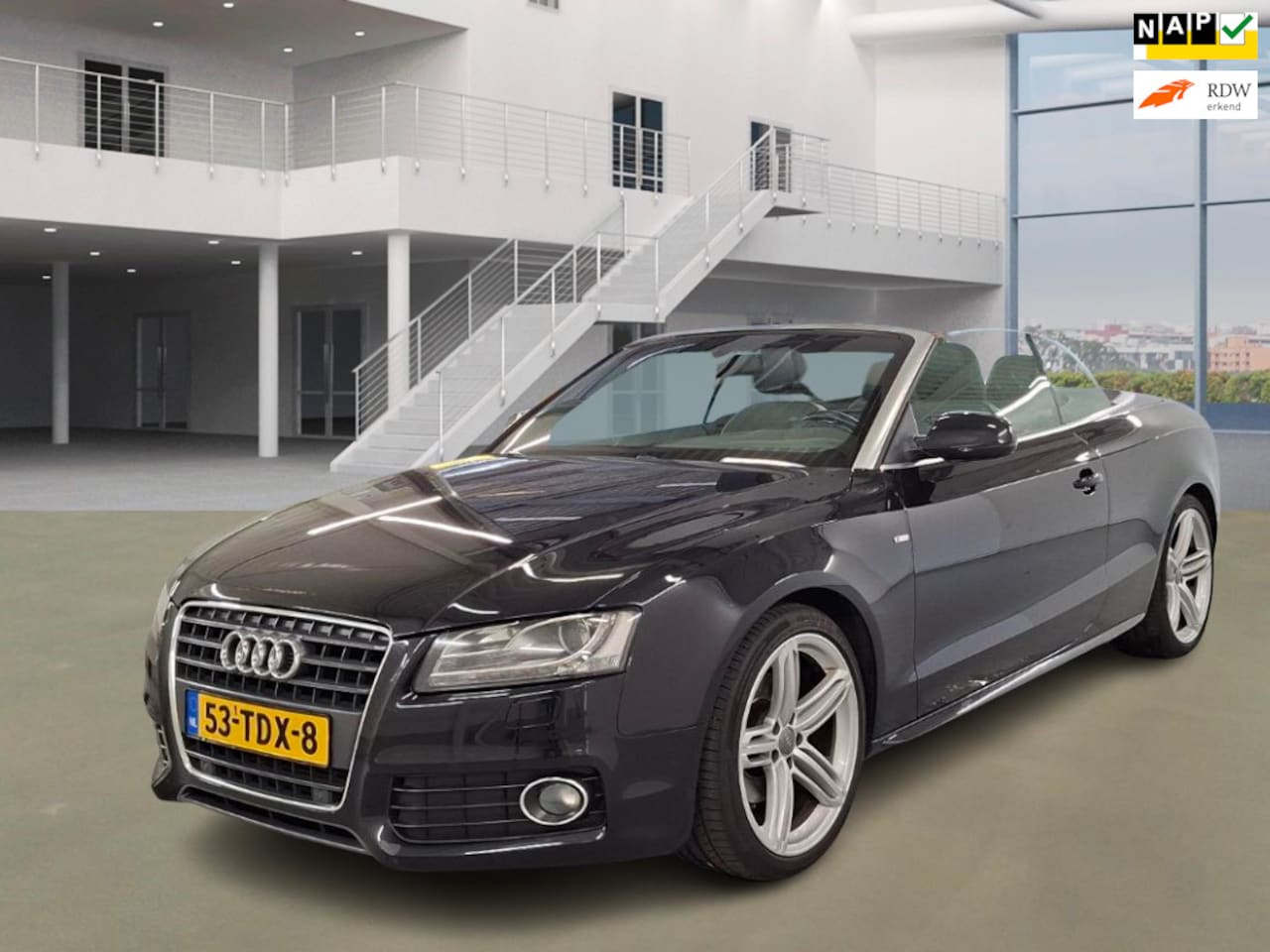 Audi A5 Cabriolet - 2.0 TFSI Pro Line 3XS-LINE|ORIGINEEL NL|NAP|AUT|XENON|NAVI|LEDER| - AutoWereld.nl