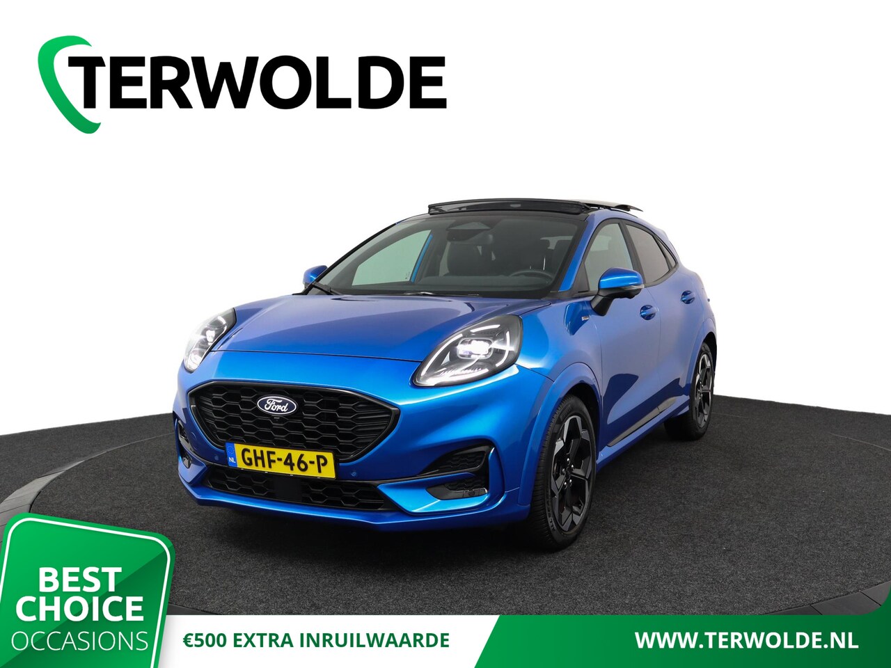 Ford Puma - 1.0 EcoBoost Hybrid ST-Line X | Panoramadak | Adapt. Cruise | 360 Camera | Stoel- & Voorru - AutoWereld.nl