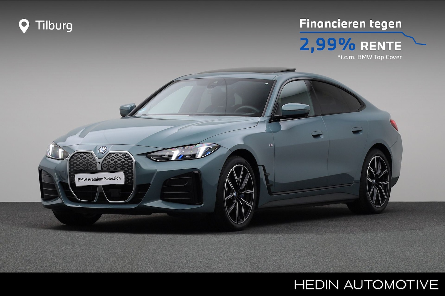 BMW i4 - eDrive40 84 kWh M Sport Pakket | 19 inch LM M Y-spaak (styling 859 M)in Bicolor Jet Black - AutoWereld.nl