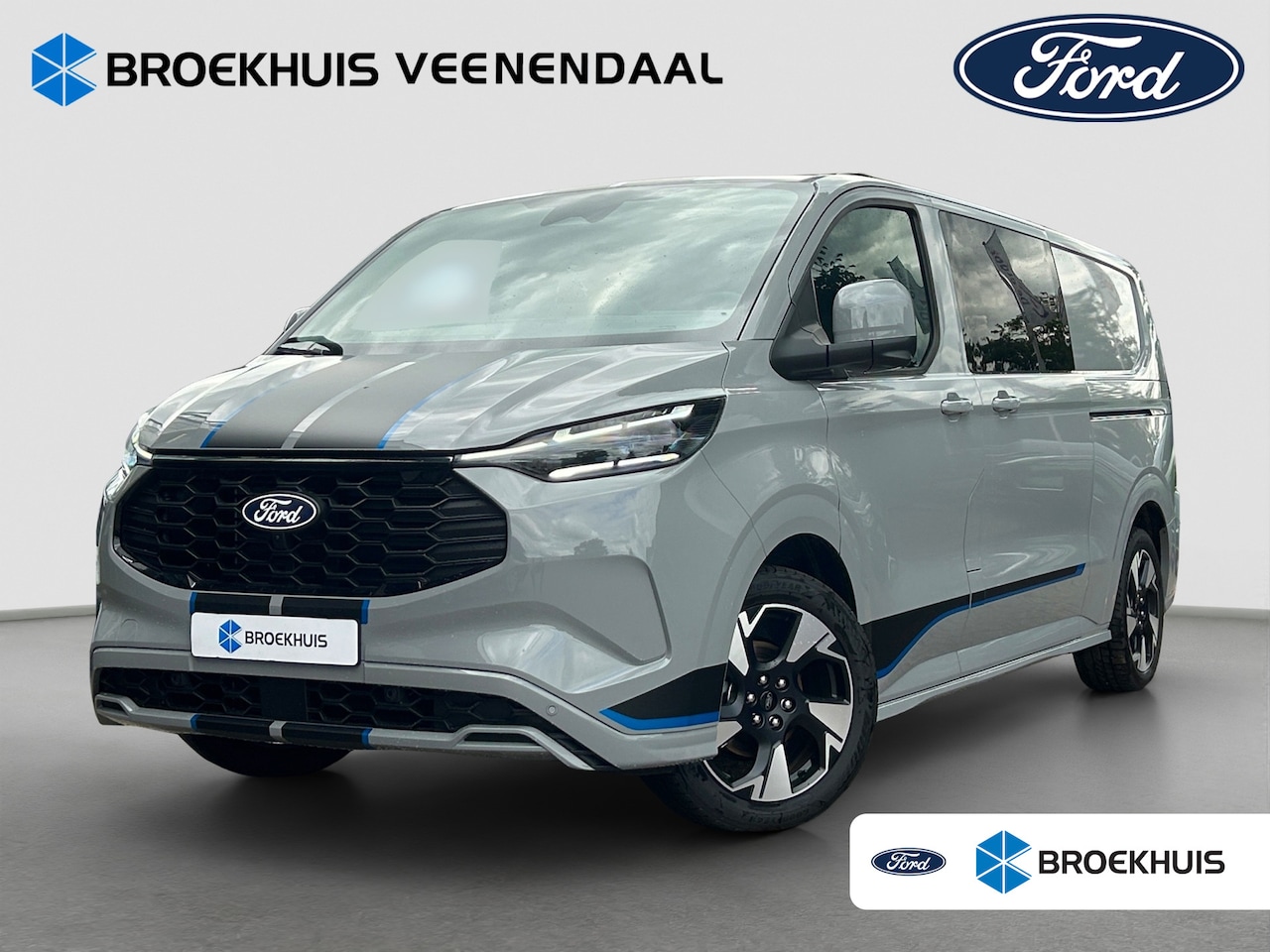 Ford Transit Custom - 320 2.5 PHEV L2H1 Sport DC | Adap. Cruise Control | Winterpack | 360 Camera | Trekhaak | K - AutoWereld.nl
